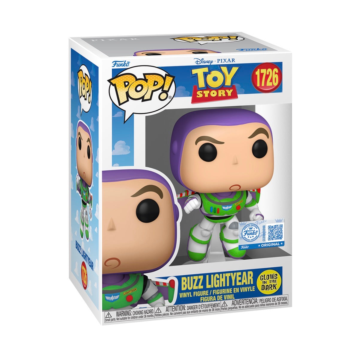 Funko Pop! EXCLUSIVE TOY STORY 5 BUZZ LIGHTYEAR (Glow in the Dark) 1726.