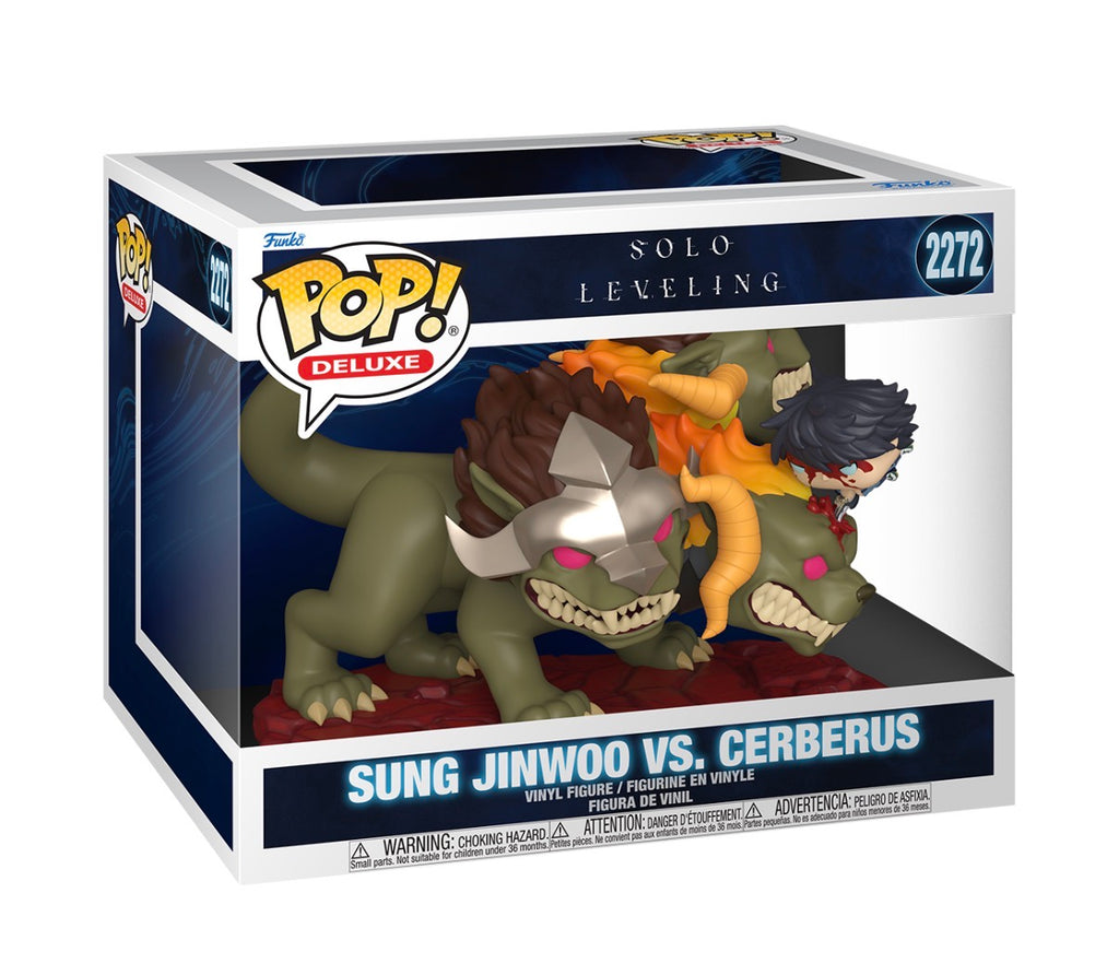 Funko Pop! DELUXE SUNG JINWOO VS CERBERUS.