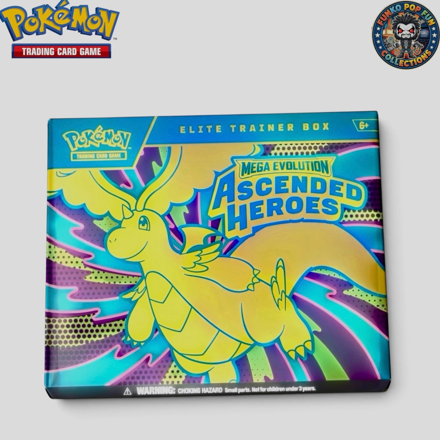 Pokémon TCG Mega Evolution Ascended Heroes Elite Trainer Box.