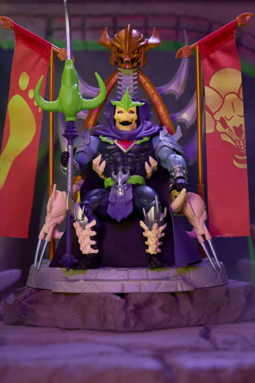 Turtles of Grayskull Skele-Shredder Exclusive Action Figure Box Set.