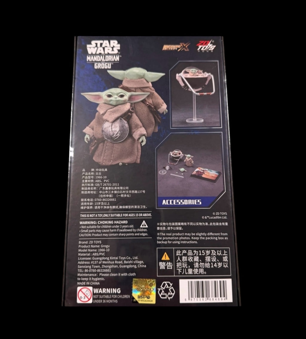 ZD Toys Star Wars The Mandalorian Grogu Action Figure.
