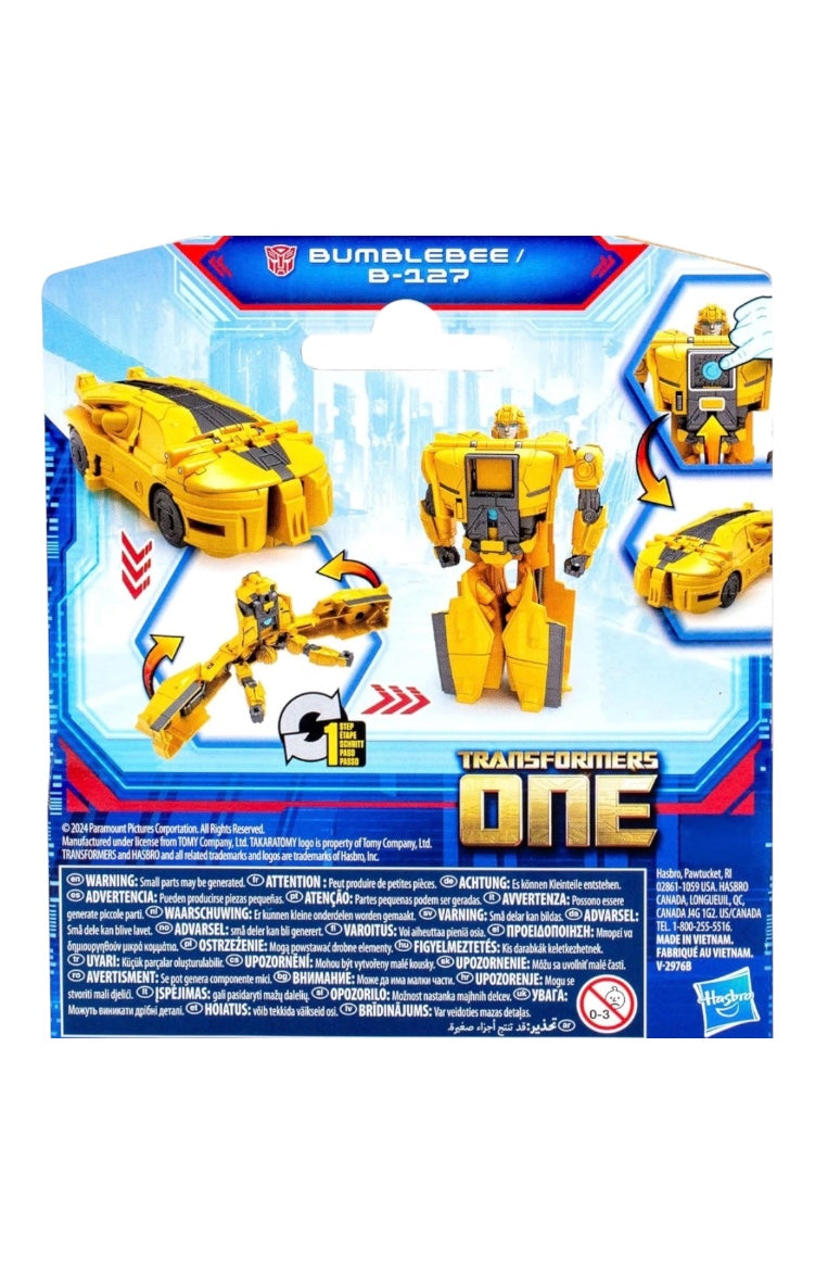 Hasbro Transformers One Bumblebee B-127 Action Figure.