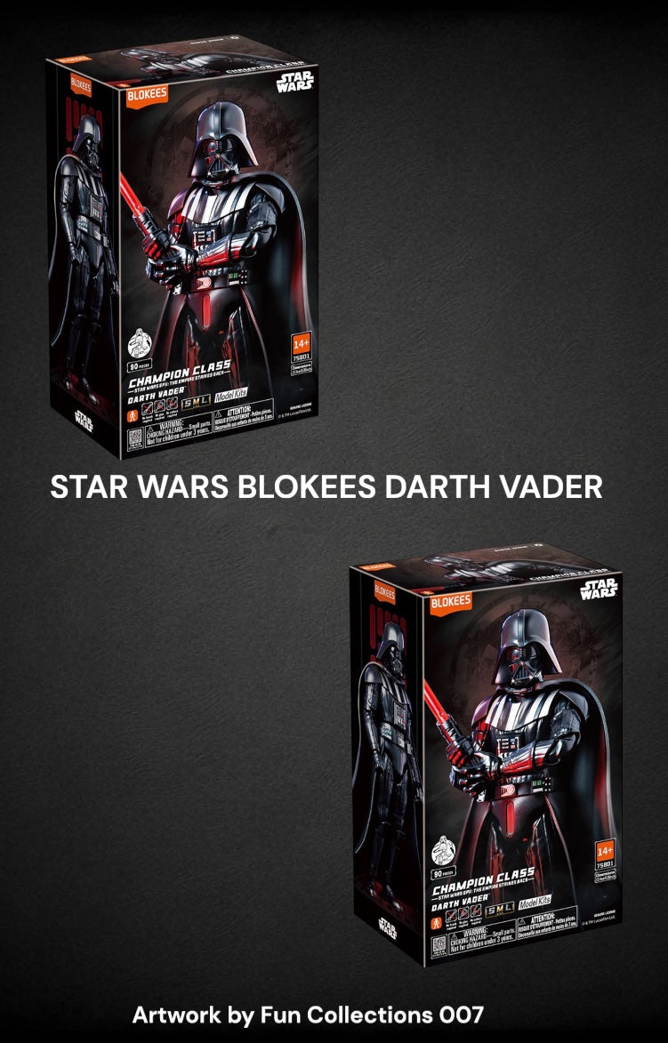 New Star Wars Blokee Darth Vader Model Figure.