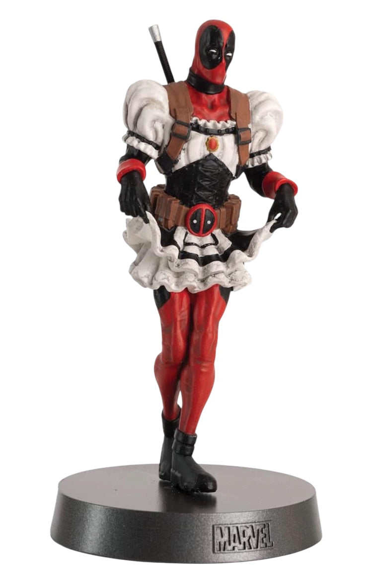 Eaglemoss Hero Collector Heavyweights Marvel Deadpool French Maid Metal Statue.