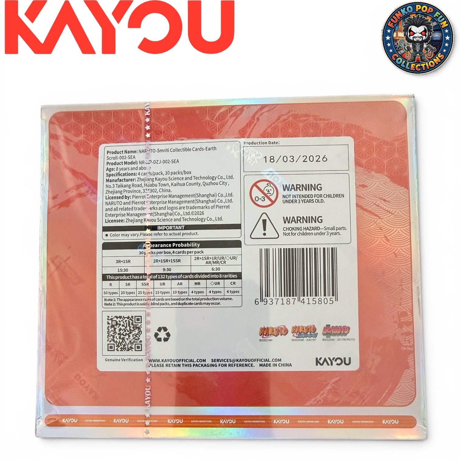 English Naruto Kayou - Earth Scroll Series 2 Booster Box - 30 booster packs.