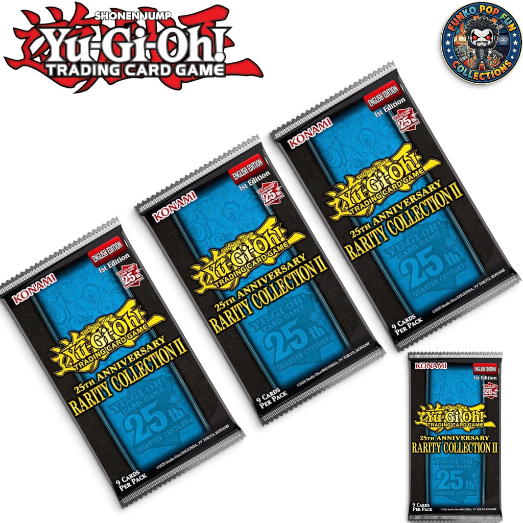 Yu-Gi-Oh TCG 25th Anniversary Rarity Collection II Booster Pack X 4