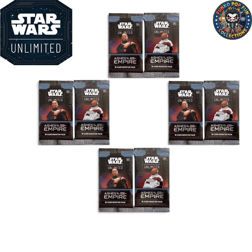 2x-Star Wars Unlimited Sleeved Booster pack - Ashes of the Empire.