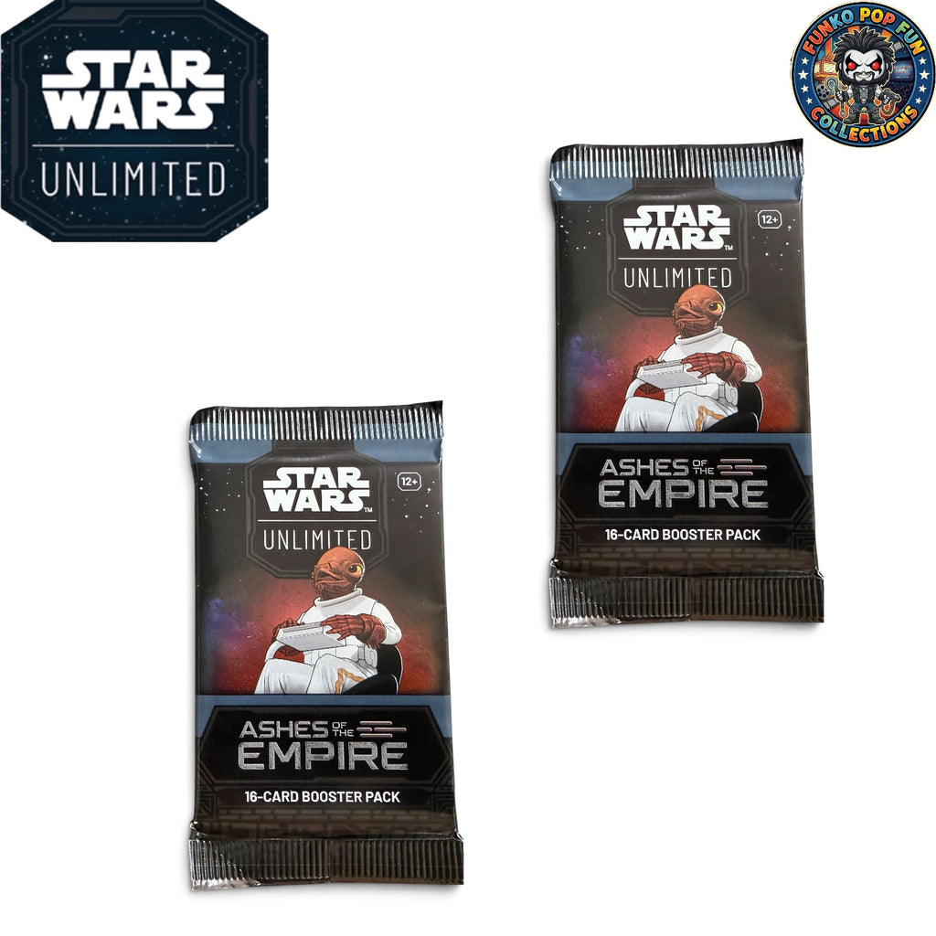 2x-Star Wars Unlimited Sleeved Booster pack - Ashes of the Empire.