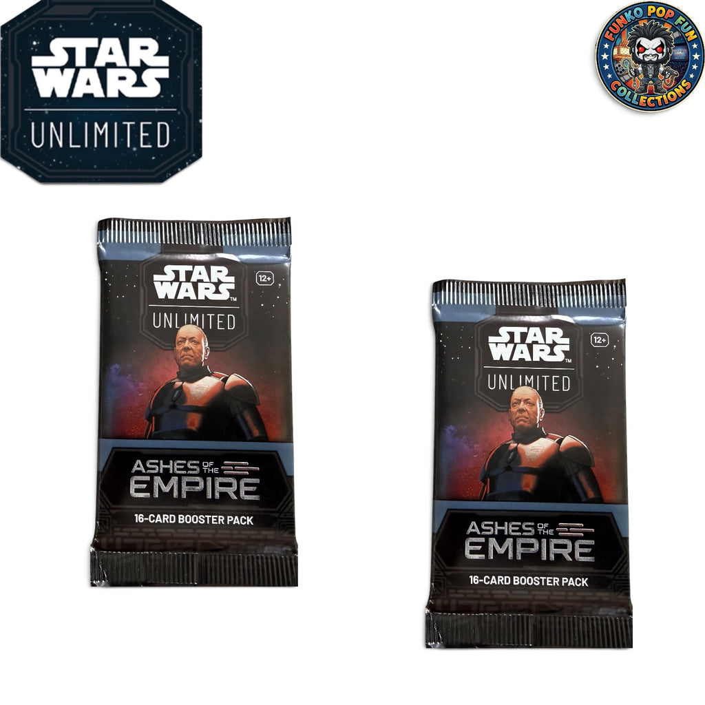 2x-Star Wars Unlimited Sleeved Booster pack - Ashes of the Empire.